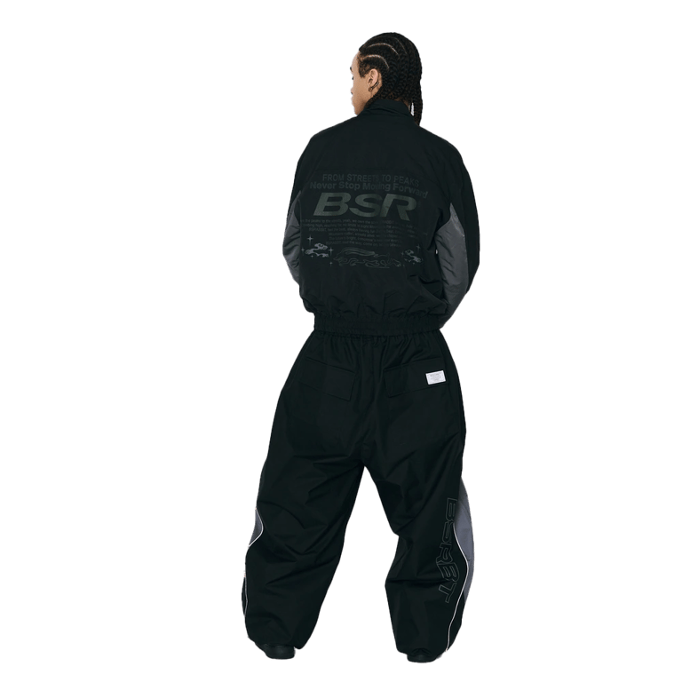 Light Weight Reflective Line Super Wide Jogger Snowboard Pants