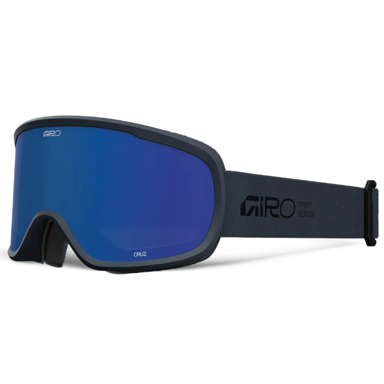 Main view of the Giro Cruz Goggles in Stacked Indigo, Grey Cobalt lens, unisex model