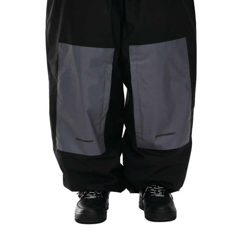Dual Tone Super Wide Jogger Snowboard Pants