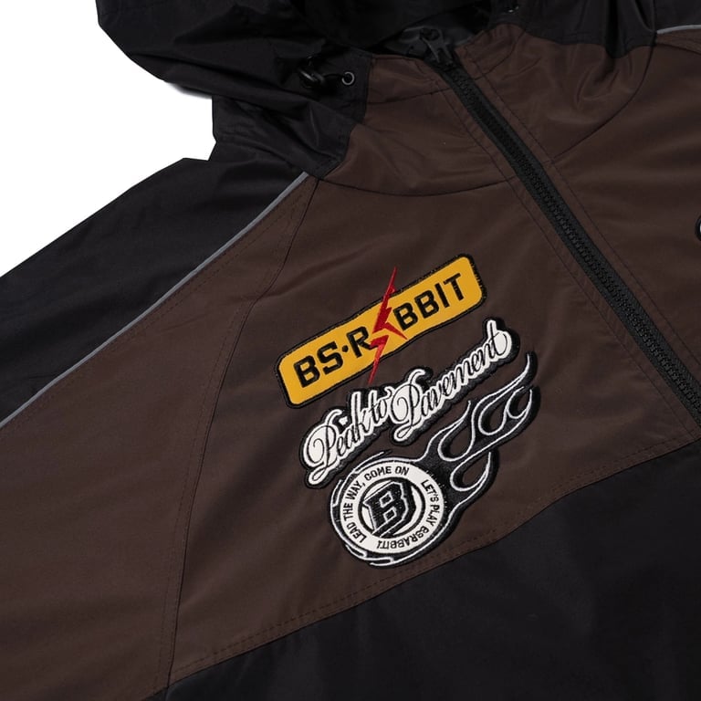 Patched Utility Hooded Snowboard Jacket