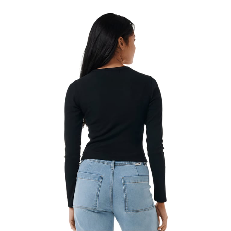 Classic Ribbed L/S Tee - Womens