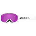 Strap view of the Giro Cruz Goggles in Stacked White, Amber Pink lens, unisex model