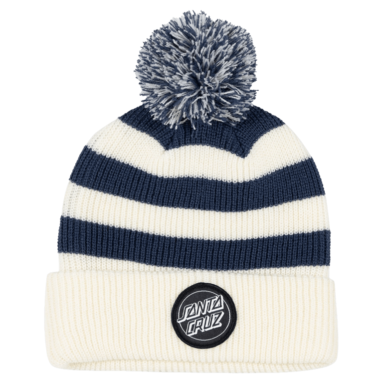 Reverse Dot Patch Bobble Beanie - Kids