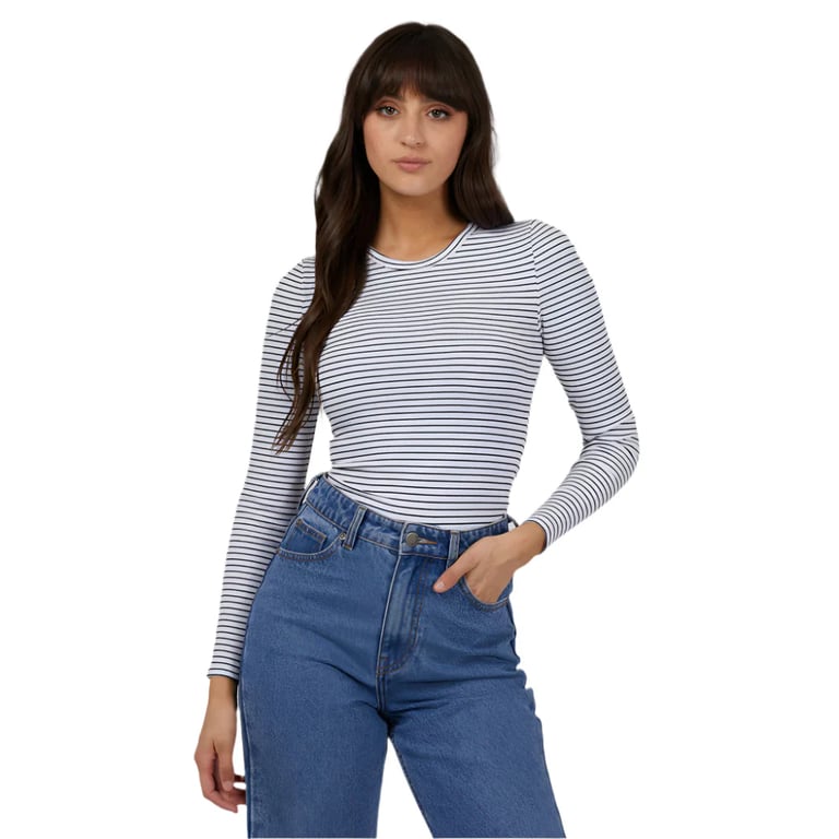 Eve Rib Stripe Long Sleeve - Womens