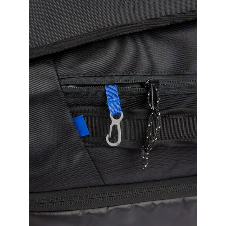 Close view of the Burton Gig 70L Duffle Bag in True Black colourway, unisex's model