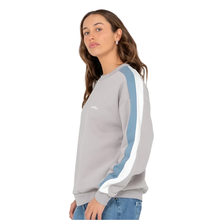 Racing Stripes 2.0 Oversized Crew Fleece - Womens
