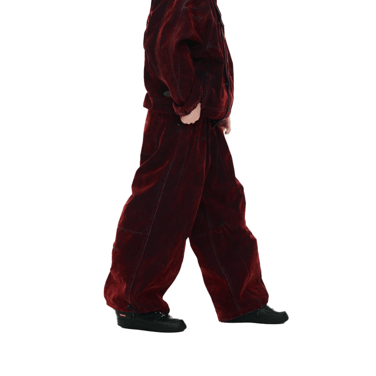 DSXBS Super Wide Pintuck Wax Real Denim Snowboard Pants