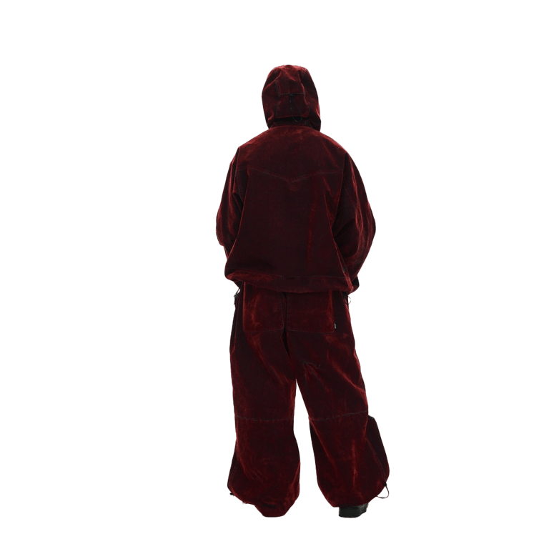 DSXBS Super Wide Pintuck Wax Real Denim Snowboard Pants