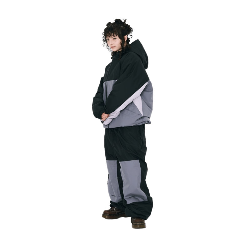 Dual Tone 4.4oz Insulated Hooded Snowboard Jacket
