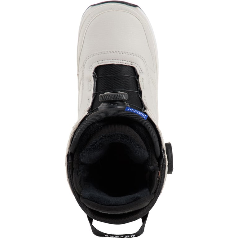 Birdseye  view Burton Limelight BOA Snowboard Boots Gray Cloud- Womens