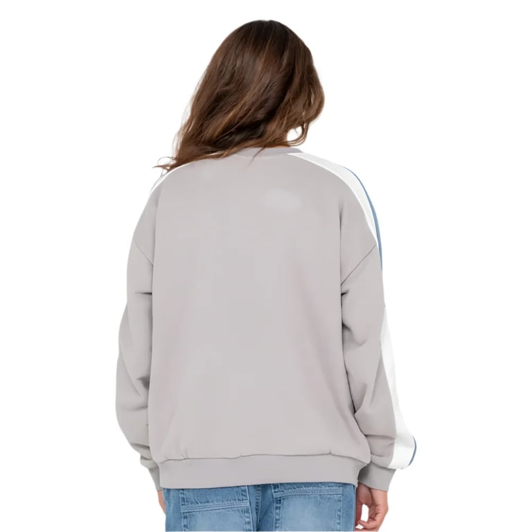 Racing Stripes 2.0 Oversized Crew Fleece - Womens
