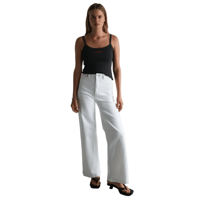 94 Wide Western White Jean - Womens