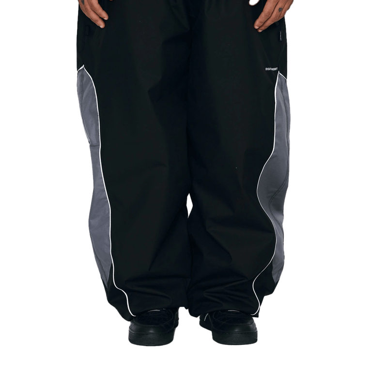 Light Weight Reflective Line Super Wide Jogger Snowboard Pants
