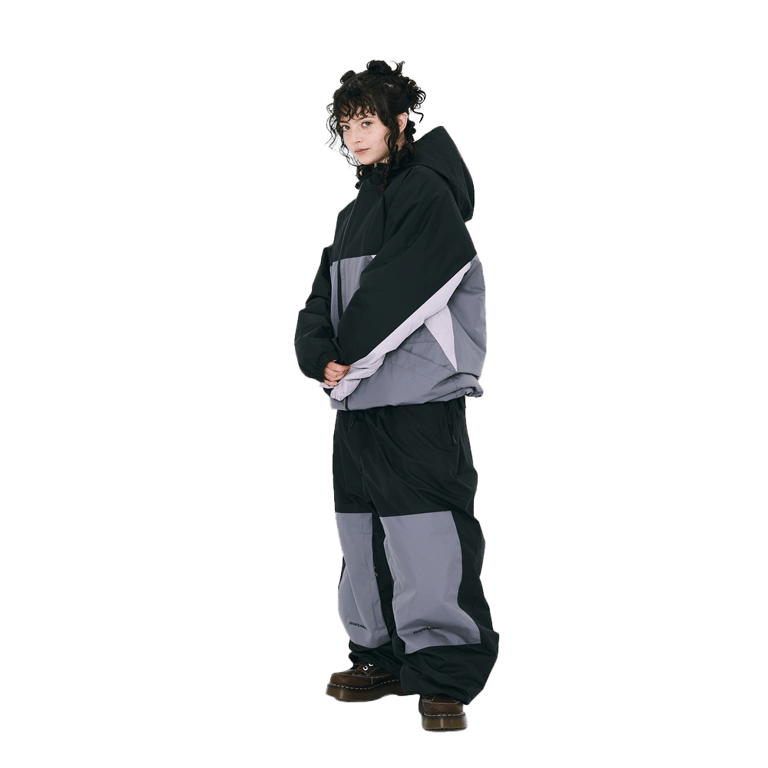 Dual Tone Super Wide Jogger Snowboard Pants