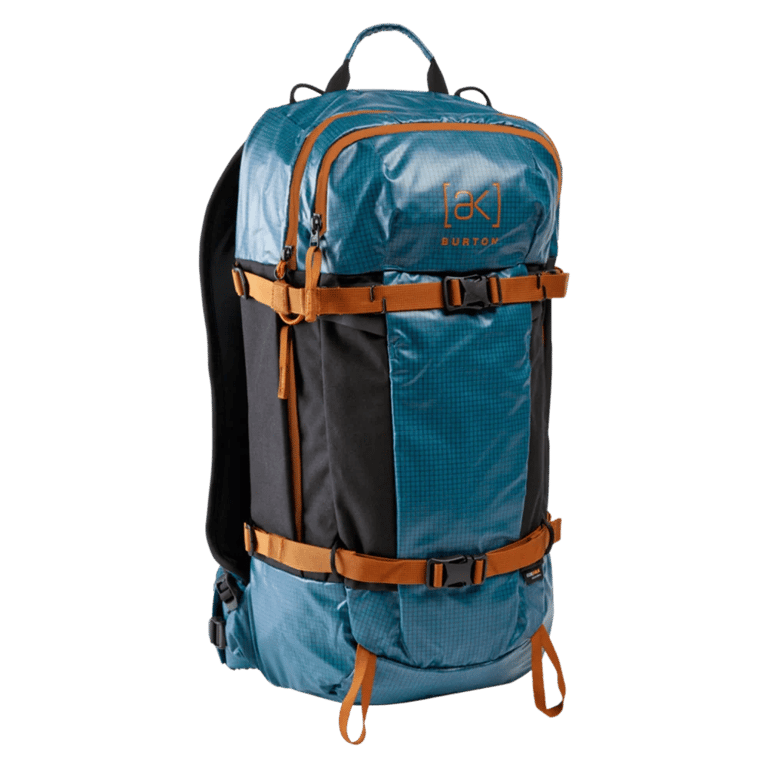 Main view of the Burton AK Dispatcher Backcountry Backpack in Blue Teal colourway, unisex's model