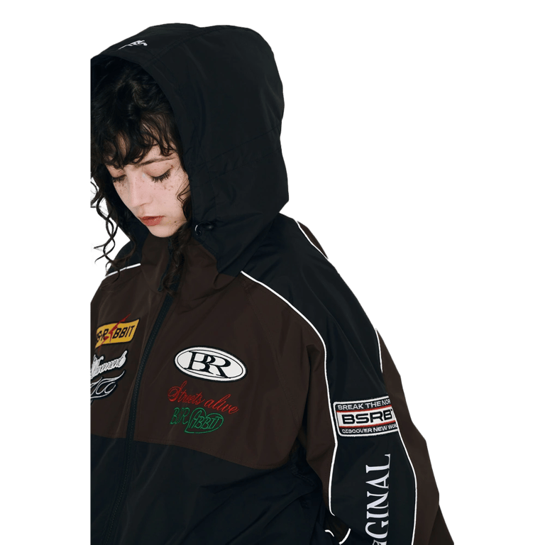 Patched Utility Hooded Snowboard Jacket