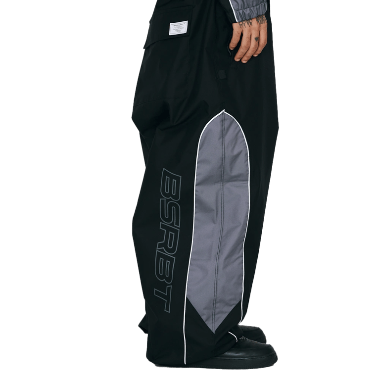 Light Weight Reflective Line Super Wide Jogger Snowboard Pants