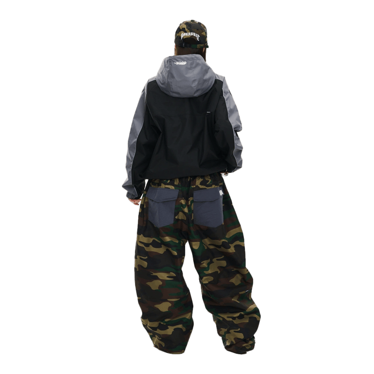 Light Weight Reflective Line Hooded Snowboard Jacket