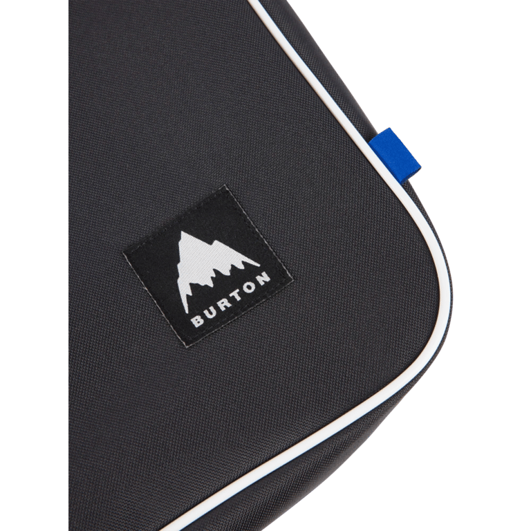 Close view of the Burton Flight Attendant Accessory Bag in True Black colourway, unisex's model