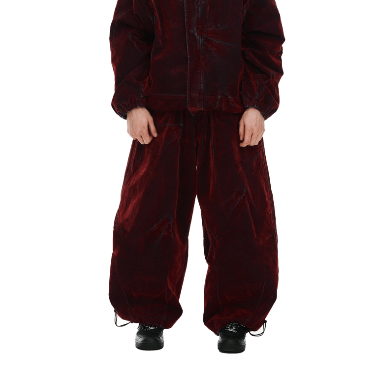 DSXBS Super Wide Pintuck Wax Real Denim Snowboard Pants