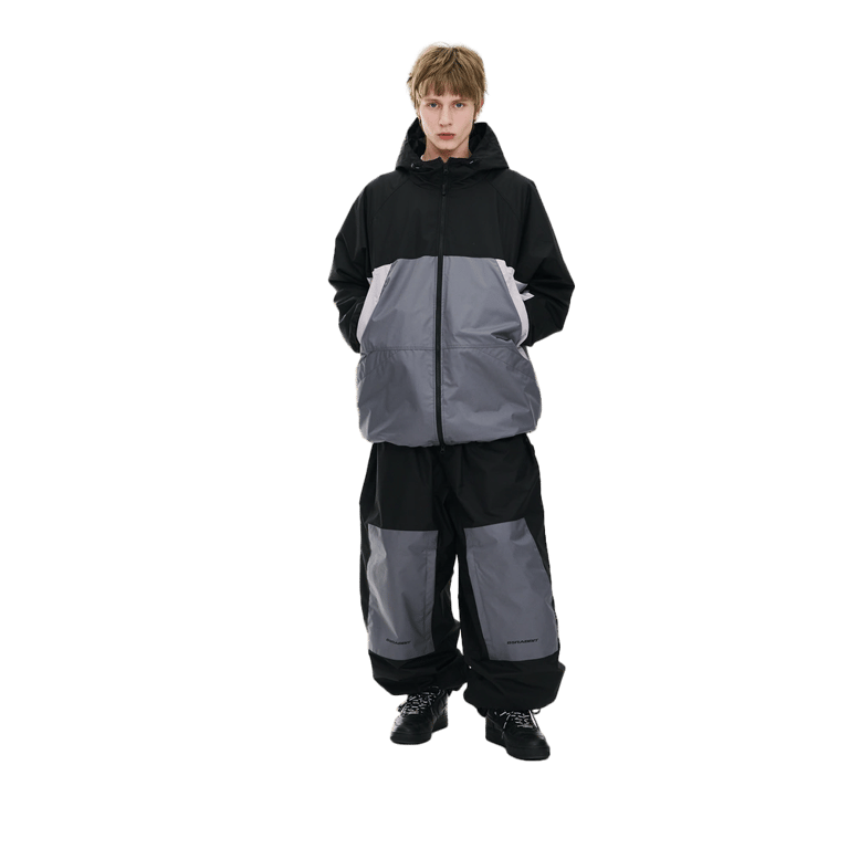 Dual Tone Super Wide Jogger Snowboard Pants