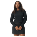 Focus Seersucker Long Sleeve Top - Womens