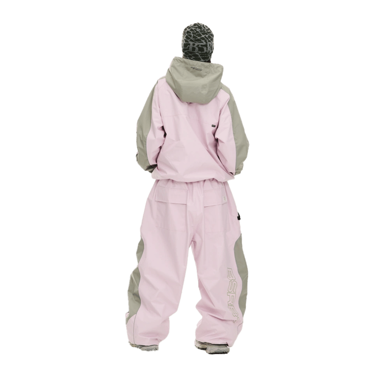 Light Weight Reflective Line Super Wide Jogger Snowboard Pants