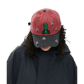 Square Block Rabbit Flower Cotton Cap