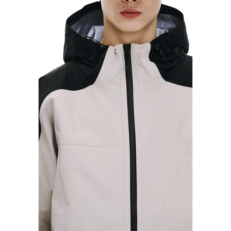 Asymmetric 3L Seam Sealing Hooded Shell Snowboard Jacket