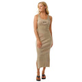 High Tide Stripe Rib Midi Dress - Womens
