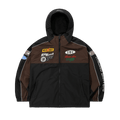 Patched Utility Hooded Snowboard Jacket