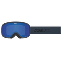 Strap view of the Giro Cruz Goggles in Stacked Indigo, Grey Cobalt lens, unisex model