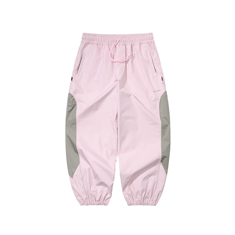Light Weight Reflective Line Super Wide Jogger Snowboard Pants