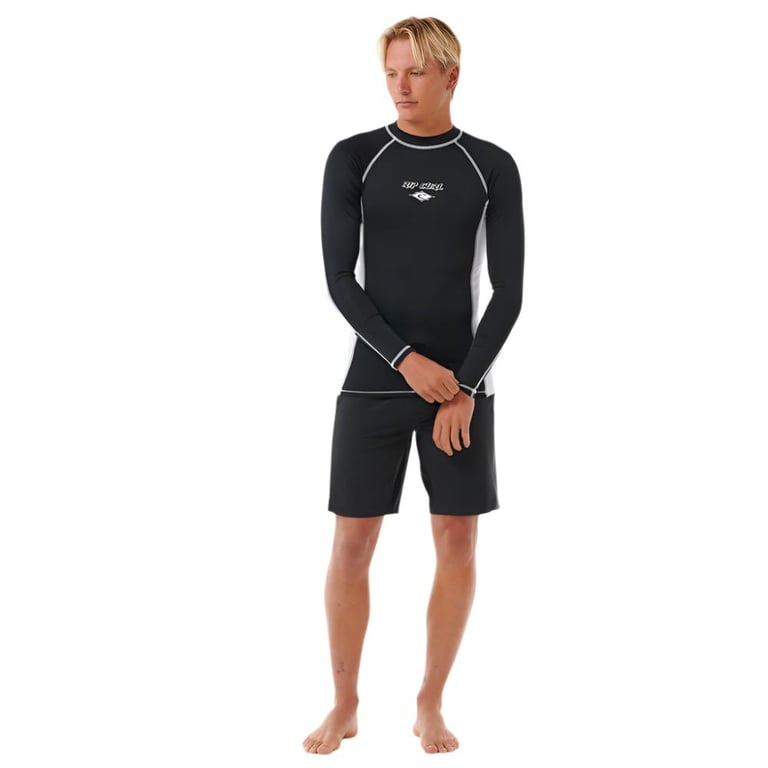 Fade Out UPF Perf L/S Rash Top