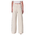 Back view of women in the Relaxed Sailor Long Jeans in colour Cream