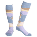 Front image of Rojo Retro Ski Sock - Womens in CORONET BLUE