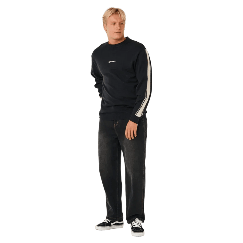 Inner Visions Stripe Knit Crew