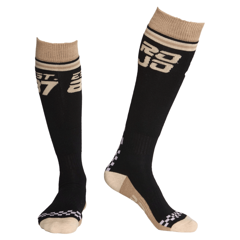 View of Rojo Rojo 87 Sock - Womens in True black
