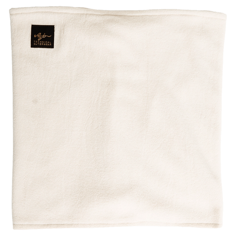 Front view of Rojo Rojo Tall Neck Warmer - Womens White Cap Grey