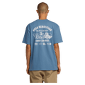 Back view of the RVCA Demo SS Tee, blue