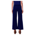 Back view of a women in the Sailor Deco Marine Cord Jeans in colour Marine