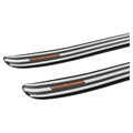 Tail view of the SALOMON Depart 1.0 Retro Black&White Skis,  26/27 Unisex's model