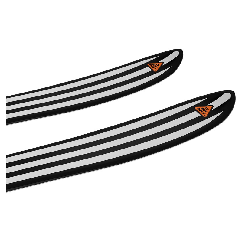 Tip view of the SALOMON Depart 1.0 Retro Black&White Skis,  26/27 Unisex's model