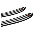 Tip view of the SALOMON Depart 1.0 Retro Black&White Skis,  26/27 Unisex's model