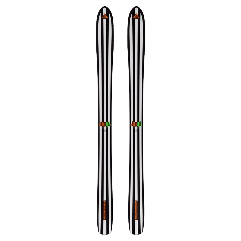 Top view of the SALOMON Depart 1.0 Retro Black&White Skis,  26/27 Unisex's model