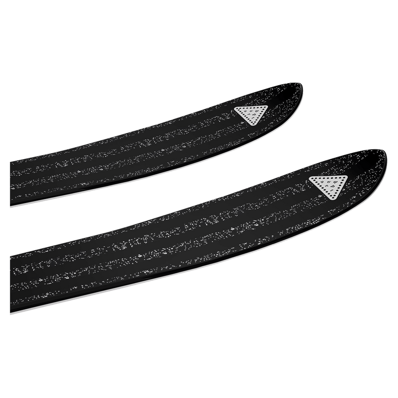 Tip view of the SALOMON Depart 02 Black Skis,  26/27 Unisex's model