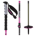 First view of the SALOMON Steep Pro Vario S3 Black Rhodamine Poles,  26/27 Unisex's model