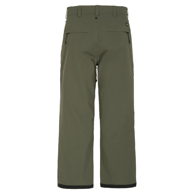 Back view of the Armada Brae 2L Pants in Olive colourway, unisex's model