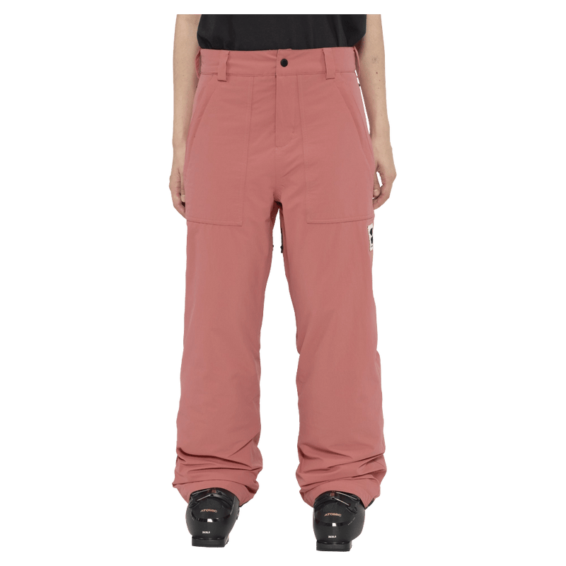 Front view of the Armada Brae 2L Pants in Faded Rose colourway, unisex's model