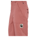 Close view of the Armada Brae 2L Pants in Faded Rose colourway, unisex's model